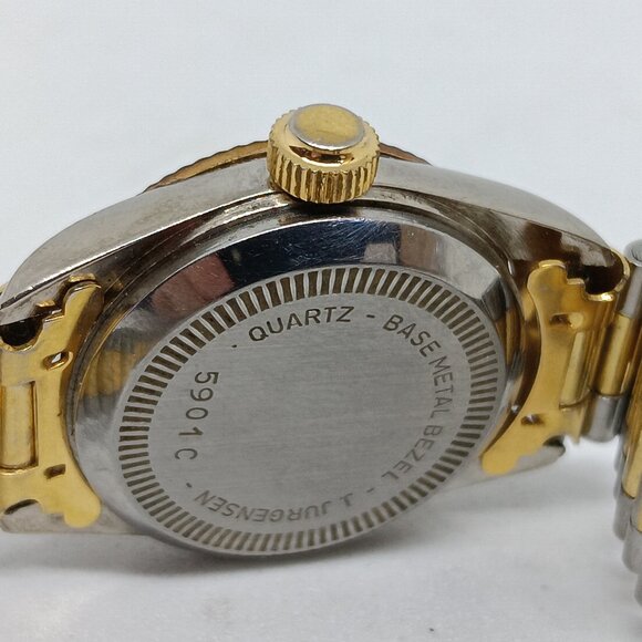 VINTAGE Jules Jurgensen 5901C Women’s 25mm Two Tone Japanese Quartz Watch